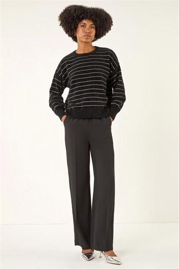 Fluffy Stripe Knit Jumper 16298908