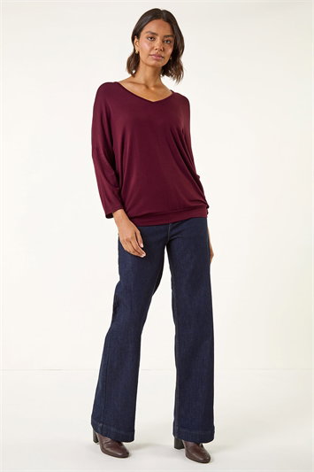 V-Neck Jersey Stretch T-Shirt 19461815
