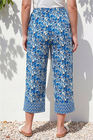 Petite Print Cropped Trouser 18114009