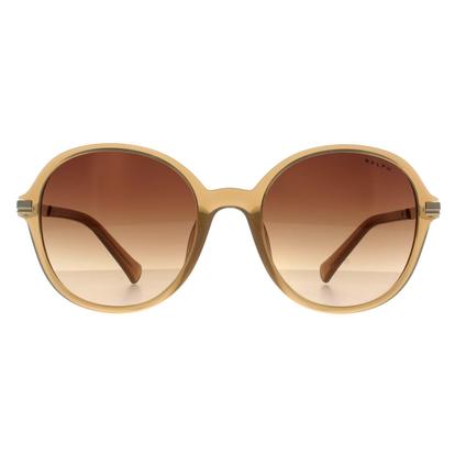 Brown Round Shiny Milky Light Brown Brown Gradient Ra5297u