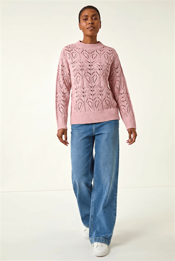 Pink Chevy Knit Jumper