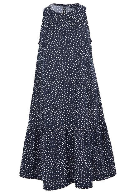 Multi Trisa Microdot Smock Dress