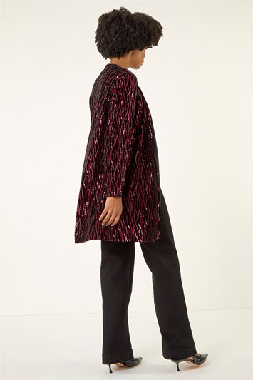 Sequin Velvet Longline Jacket 15031532