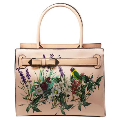 Pink Spring Garden Bow Tote Bag