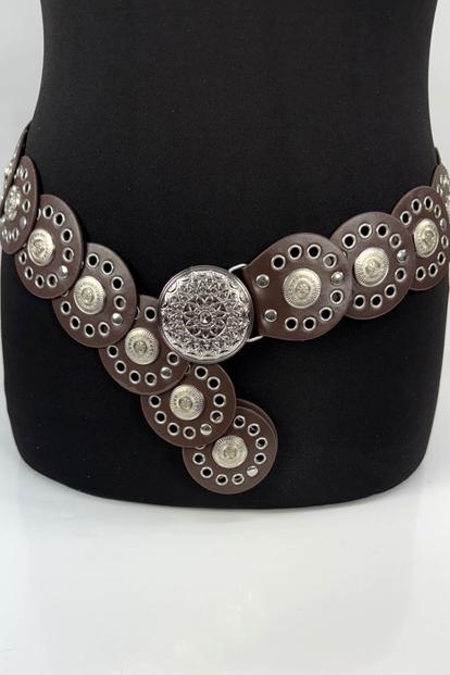 Brown Wide Disc Belt