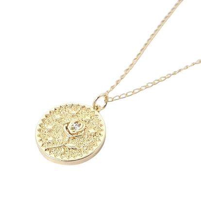 Metallic Dainty Rose Flower Gold Plated Charm Necklace