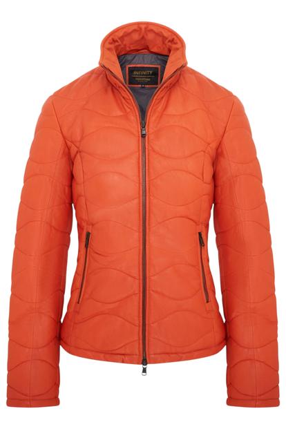 Black Puffer Quilted Bomber Leather Jacket