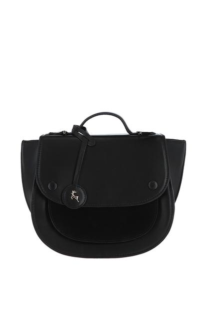 Black 'Donata' Cambridge Style Saddlebag
