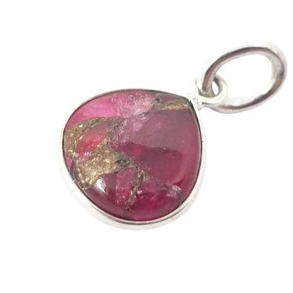 Sterling Silver Garnet January Birthstone Heart Charm Pendant M000027500