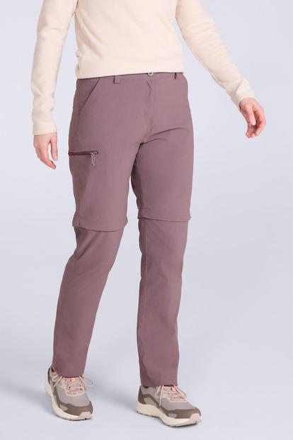 Black Hiker Stretch Zipoff Trousers