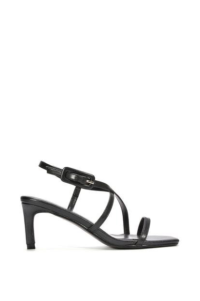 'Gabriella' Square Toe Mid Stiletto Heel Sandals With Adjustable Strap M000013139