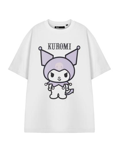 White Hello Kitty Kuromi Pastel X-Large T-Shirt