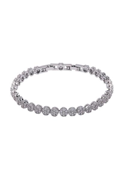 Metallic Diva Round Tennis Bracelet