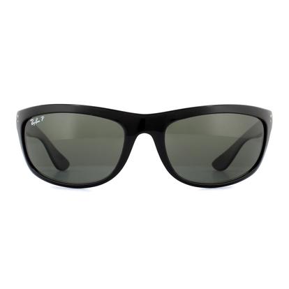 Black Wrap Black Green Polarized Balorama 4089 Sunglasses