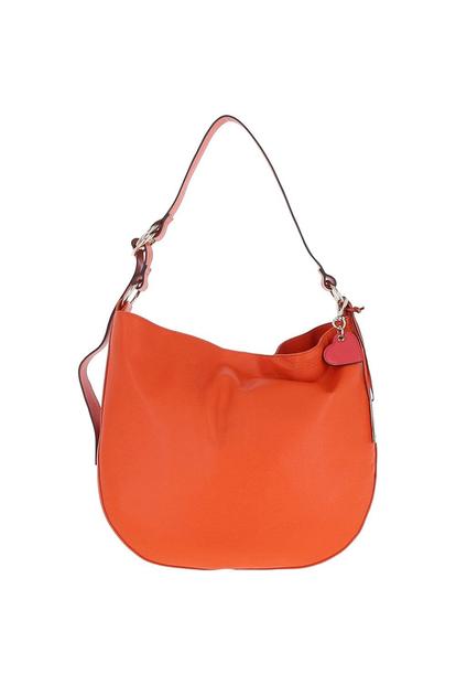 Pink 'Shanta' Long Handle Large Real Leather Tote Bag