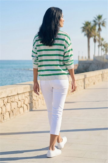 Striped Sequin Knit Jumper 16175134