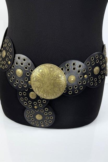 Black Large Disc Belt