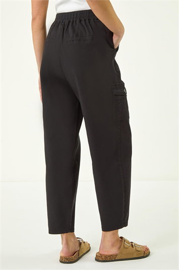Petite Cotton Cargo Stretch Trousers 18106008