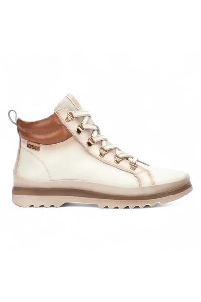 White Women’S Ankle Trainers Boots-W3w-8564
