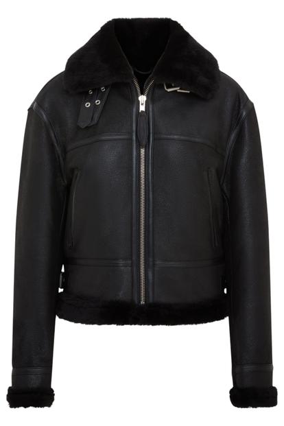 Black Bomber B3 Sheepskin Jacket -Akiak