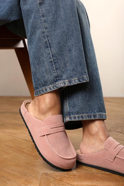 Pink Honeybee Low Back Slip On Mule