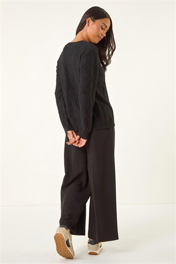 Petite Button Cuff Knit Jumper 16228808