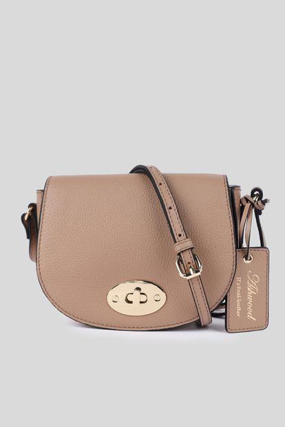 Black 'Borsa Della Moda' Real Leather Saddle Crossbody Bag