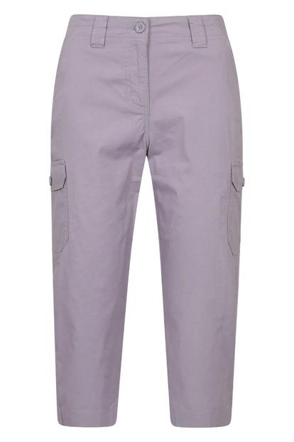 Green Coastal Stretch Capri Cargo Trousers