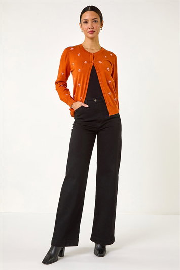 Bow Embroidered Cardigan 16175264