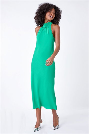 Dusk Woven Halterneck Midi Dress 14522234