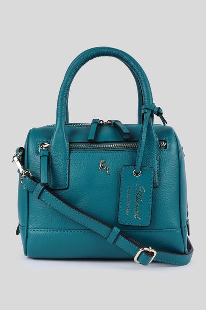 Black 'Moda Siciliana' Real Leather Tote Crossbody Bag