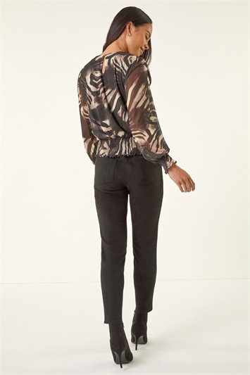 Petite Mesh Blouson Top 19453808