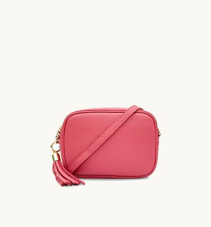 Multi The Tassel Raspberry Leather Crossbody Bag