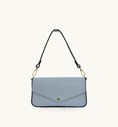 Blue The Munro Sky Leather Shoulder Bag