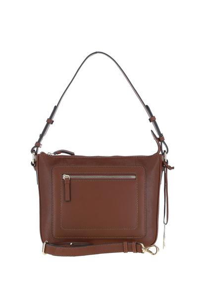 Black Real Leather Shoulder Bag