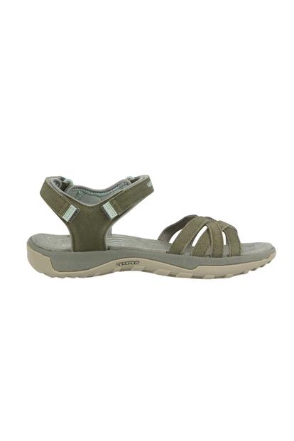 Green Salina Leather Walking Sandals