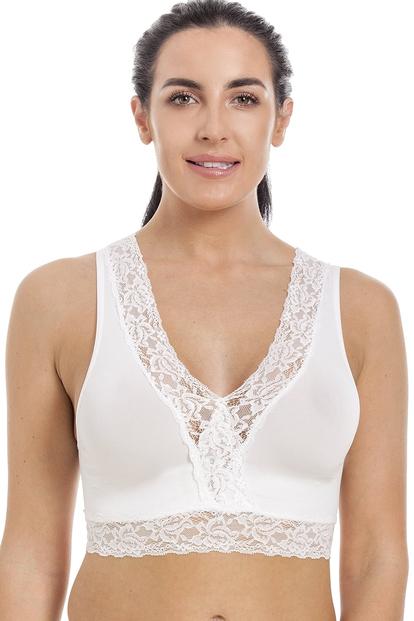 Black Seamless Lace Maternity Sleeping Bra