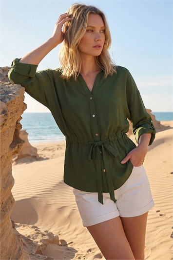 Safari Tie Front Jacket 15056640