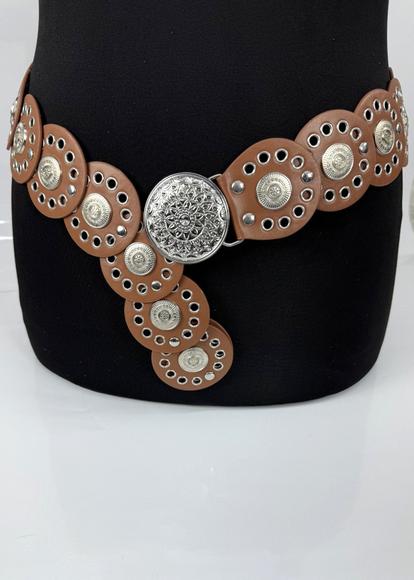 Brown Wide Disc Belt