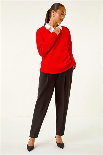 Petite V-Neck Knit Jumper 16222978