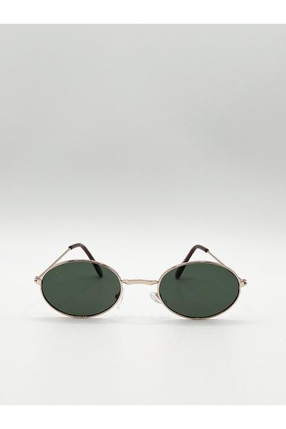 Metallic Retro Round Sunglasses