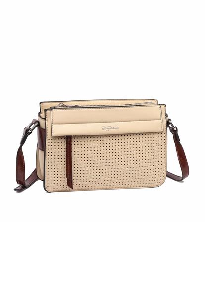Cream Cross Body Satchel Bag