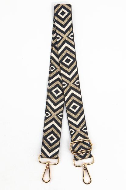 Pink Aztec Woven Bag Strap