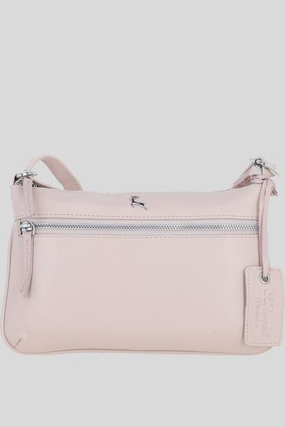 Pink 'Swansea' Real Leather Crossbody Bag