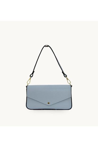 Blue The Munro Sky Leather Shoulder Bag
