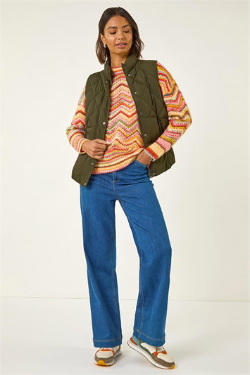 Diamond Padded Button Gilet 12038440