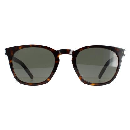 Brown Square Dark Havana Grey Sl 28 Slim Sunglasses