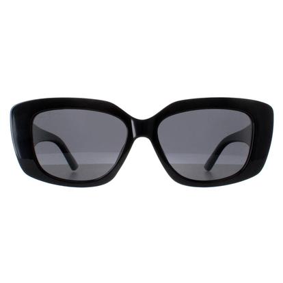 Black Rectangle Shiny Black Smoke Polarized Mp56