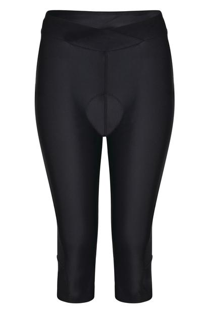 Black Worldly Capri Cycle Leggings