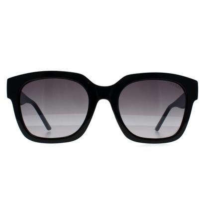 Black Square Shiny Black Grey Gradient Gf6128